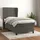 vidaXL Boxspringbett 100 x 200 cm Dunkelgrau
