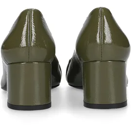 Henry Stevens Fay P55 Damen Gr. 42 (EU) - in grün, Lackleder, Schuhe Pumps, Damen Absatzschuh elegant handgefertigt, Lederschuh