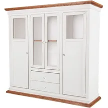 1a Direktimport Original MEXICO Highboard Schrank Möbel, weiß lackiert, aus massiver Pinie im Landhausstil von 1a Direktimport