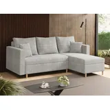 marpur Schlaf-Ecksofa OTTO 230x145 cm Polstercouch in L-Form mit Schlaffunktion, mit Bettkasten, universelle Seite, Stark Stoff POSO 625, Beige - Beige