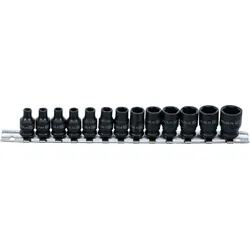 BGS Kraft-Steckschlüssel-Einsatz-Satz Sechskant | Antrieb Innenvierkant 6,3 mm (...
