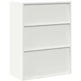 vidaXL Aufbewahrungsschrank Weiß 80 x 40 x 105 cm Stahl