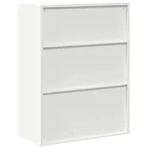 vidaXL Aufbewahrungsschrank Weiß 80 x 40 x 105 cm Stahl