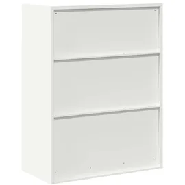 vidaXL Aufbewahrungsschrank Weiß 80 x 40 x 105 cm Stahl