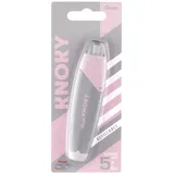 Pentel XZTT805N-WY Knoky Korrekturband mit Druckmechanik, ergonomische Form, nachfüllbar, Länge 6m, Breite 5mm, Gehäusefarbe grau, 1 Stück auf Blisterkarte