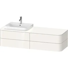Duravit Waschtischunterschrank Happy D.2 Plus 160x55cm, f K, 4 La, f MWT, li, Tau matt