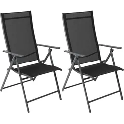 Albatros Gartenstühle 2er Set Aruba – Gartenstühle Klappbar mit robustem Metallgestell und hoher Belastbarkeit – bequeme Klappstühle auch als Terrassenstühle oder Balkonstühle