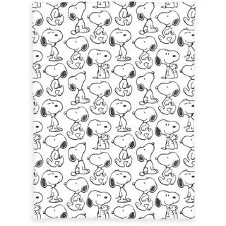 Herding Wellsoft-Decke Peanuts, 150 x 200 cm, Weiche Kuscheldecke, Polyester