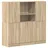 vidaXL Küchenschrank-Set 3-tlg. 0 x 0 x 0 cm Braun