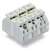 WAGO 862-9603 Geräteanschlussklemme Federklemme Weiß