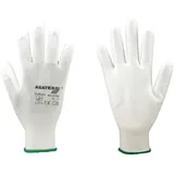 ASATEX Handschuhe Gr.9 weiß EN 388 PSA II Nyl.m.PU ASATEX