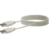 Schwaiger USB 2.0 Anschlusskabel 1,5 m Hellgrau