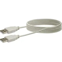 Schwaiger USB 2.0 Anschlusskabel 1,5 m Hellgrau