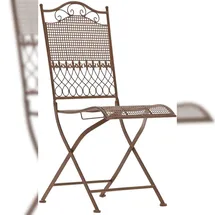 CLP Gartenstuhl Kiran 41 x 41 x 91 cm antik braun klappbar