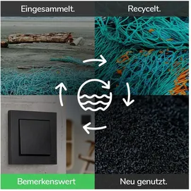 Merten Schuko-Steckdose schwarz matt 1 St.