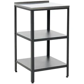 Beliani Outdoor-Kücheninsel Vilama 50 x 50 x 90 cm Schwarz