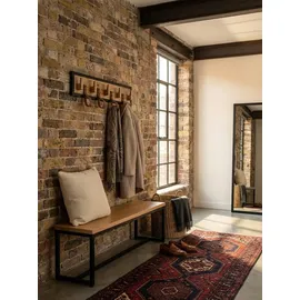 KADIMA DESIGN Wandgarderobe Mango Massivholz Braun