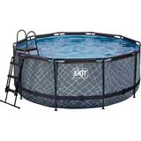 EXIT TOYS Stone Pool 360 x 122 cm inkl. Filterpumpe