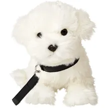 Uni-Toys - Malteser mit Leine) - 26 cm (Länge) - Plüsch-Hund, - Plüschtier, Kuscheltier