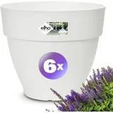 Gardebruk Blumentopf 6er-Set Weiß 20x17cm 3,2L