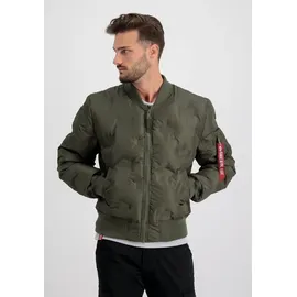 Alpha Industries MA-1 Emb. Logo Puffer grün L