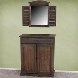 Mendler Wandspiegel 53 x 42 cm Braun