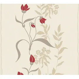 A.S. Création Vliestapete 10,05 m x 0,53 m 958741 Creme/Rot/Grau