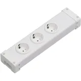 EHMANN Steckdosenleiste Modul, mit GST18, 3fach in weiß