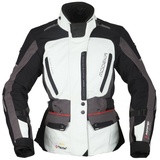 Modeka Viper LT Damen Motorrad Textiljacke Hellgrau/Dunkelgrau/Schwarz 42