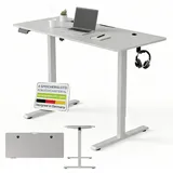 Juskys Schreibtisch 140x60cm Weiß