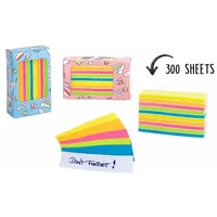 Trendhaus 958815 Sticky Notes Mini-Block, 300 Blatt sortiert