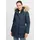 Oxmo Wintermantel Parka Mantel mit Kapuze - Blau / XS