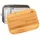Herbertz Edelstahl Lunch Box Mit Trenner Und Bambus-Deckel - XL