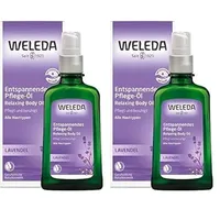 WELEDA Bio Lavendel Körperöl - ätherisches Naturkosmetik Hautpflege Massageöl/Pflegeöl mit Lavendelöl, Mandelöl & Sesamöl zur Pflege und Entspannung mit angenehm beruhigendem Duft (vegan / 100ml)