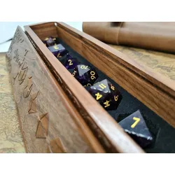 Amethyst - mit Luxus-Etui aus Walnussholz