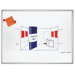 FRANKEN Whiteboard PRO 90,0 x 60,0 cm weiß emaillierter Stahl