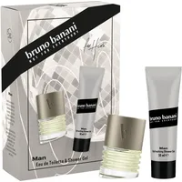 bruno banani Man Geschenkset mit Eau de Toilette und Duschgel mit fesselndem, aromatischem Männer-Duft, 30 ml und 50 ml