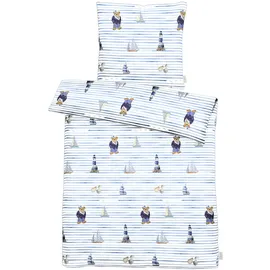APELT Knut Mehrfarbig Blau 135 x 200 cm + 80 x 80 cm