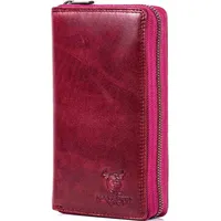 Matador |GIRONA| Leder Damen Geldbörse Langbörse Gross, Pink