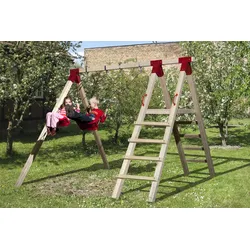 Weka Tabaluga Kinderspielgerät Abenteuer-Doppelschaukel 816 A mit Podest