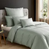 Traumschlaf Uni Lyocell Grau 160 x 210 cm + 65 x 100 cm