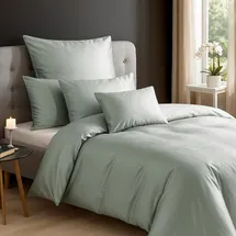 Traumschlaf Uni Lyocell Grau 160 x 210 cm + 65 x 100 cm