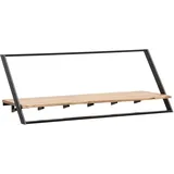 FineBuy Wandgarderobe Akazie Braun