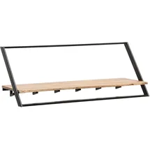 FineBuy Wandgarderobe Akazie Braun