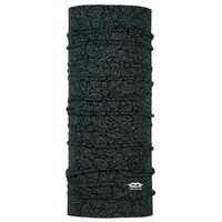 P.A.C. Merino Wool Paisley Black Multifunktionstuch - Merinowoll Schlauchtuch, Halstuch, Schal, Kopftuch, Unisex, 10 Anwendungsmöglichkeiten