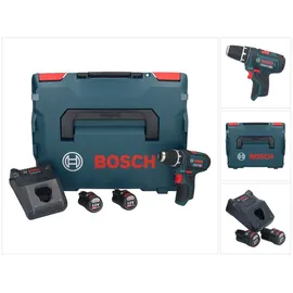 Bosch GSR 12V-15 Professional inkl. 2 x 3,0 Ah + Ladegerät + L-Boxx