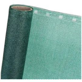 Haga Zaunblende Sichtblende Schattiernetz 85% in 0,9m Br. grün (Meterware) – HaGa