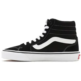 VANS Filmore Hi Sneaker, (Suede/Canvas) Black/White, 36.5 EU