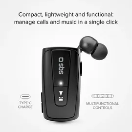 SBS Bluetooth Kopfhörer - Schwarz