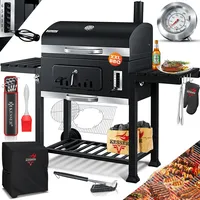 Kesser KESSER® Grill Grillwagen XXL Holzkohlegrill mit Deckel, Rädern,